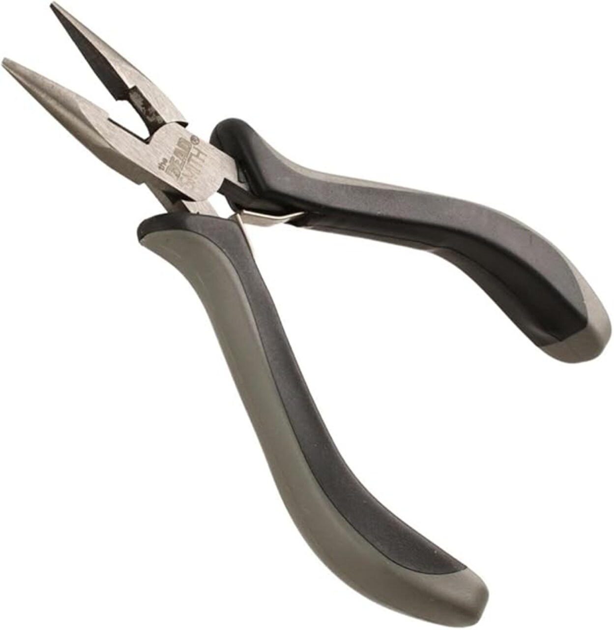 The Beadsmith Chain Nose Pliers with Cutter – Economy Series – 5 inches (127mm) – Comfortable Ergonomic Grip with Double-Leaf Springs and Polished Steel Head – Tool for Jewelry Making